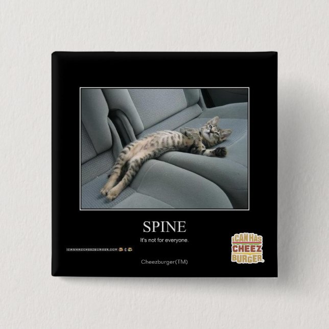 Spine 2 Inch Square Button (Front)