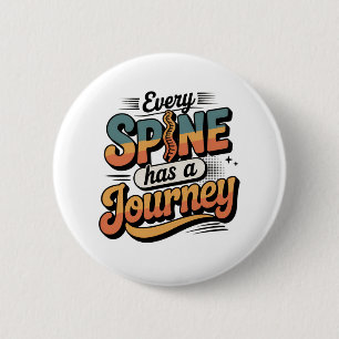 Spine Care Journey and Body Alignment 2 Inch Round Button