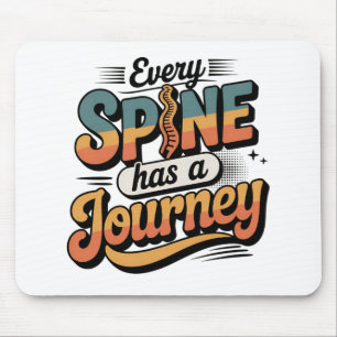 Spine Care Journey and Body Alignment Mouse Pad