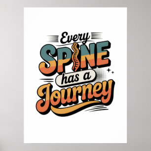 Spine Care Journey and Body Alignment Poster