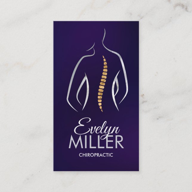 Spine Health - Chiropractic Business Card (Front)