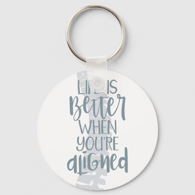 Spine Keychain, Chiropractic Gift, Chiropractic  Keychain (Front)
