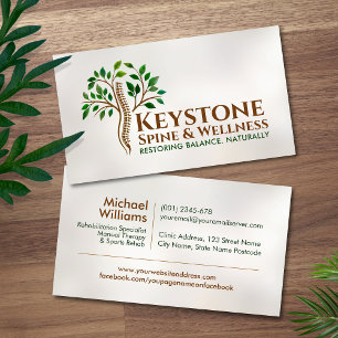 Spine Tree - Spinal Health Business Card