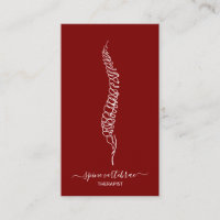 Spine vertebrae orthopedic doctor burgundy