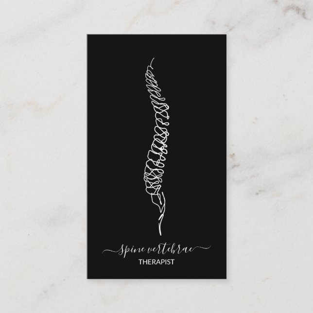 Spine vertebrae orthopedic doctor hospital  business card (Front)