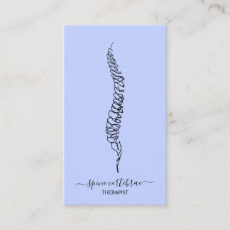 Spine vertebrae orthopedic doctor nurse business card