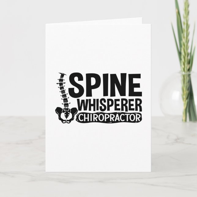 Spine Whisperer Chiropractic Chiropractor Chiro Card (Front)