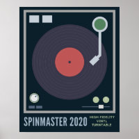 SpinMaster 2020 High Fidelity Vinyl Turntable
