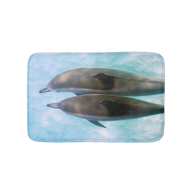 Spinner Dolphins | Oahu Hawaii Bath Mat (Front)