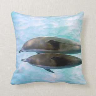 Spinner Dolphins Oahu Hawaii Throw Pillow