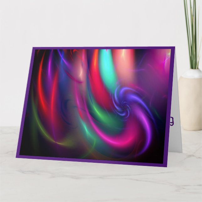 Spinner Fireworks Birthday Card - Greeting Card (Front)