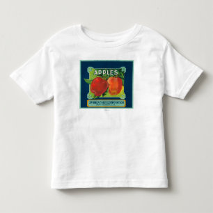 Spinner Fruit Apple Label - Yakima, WA Toddler T-shirt
