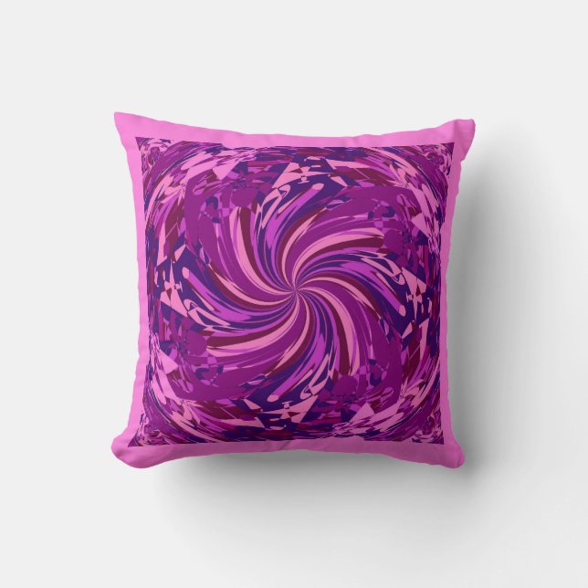 Spinner Rainbow Collection Throw Pillow (Front)