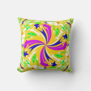 Spinner Rainbow Collection Throw Pillow