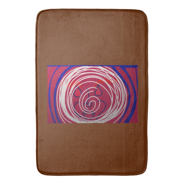 Spinning Around Bath Mat (Front Vertical)