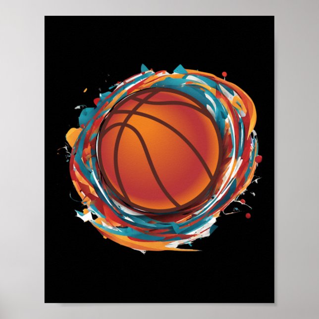 Spinning Basketball Ball  Poster (Front)
