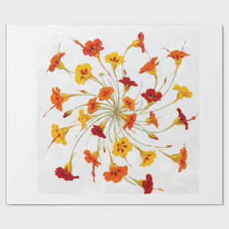 Spinning Blossoms in the Orbit of Light Wrapping Paper