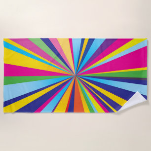 Spinning Colour Wheel Beach Towel