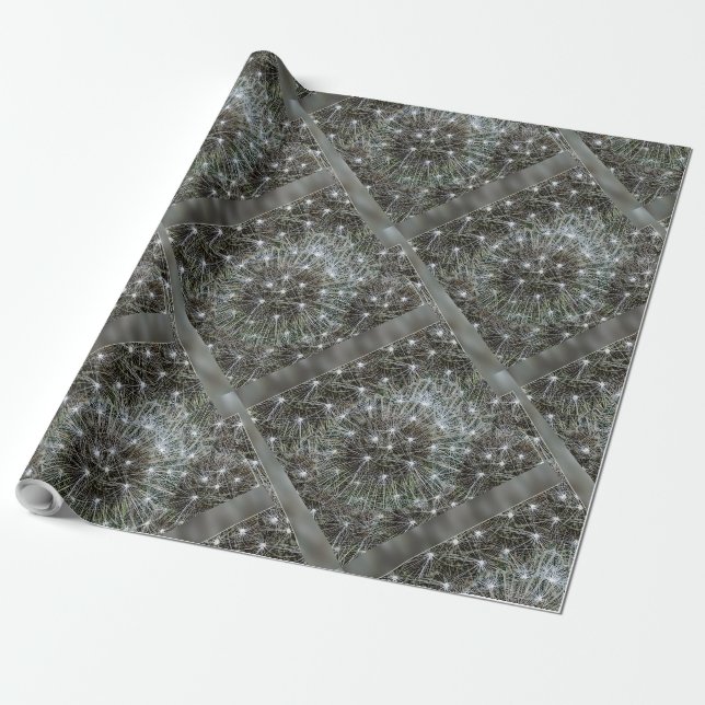 Spinning dandelion puff wrapping paper (Unrolled)
