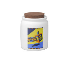 Spinning dreidel gelt jar