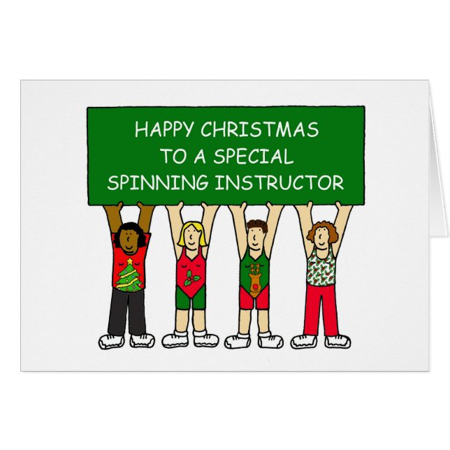 SPINNING INSTRUCTOR HAPPY XMAS (Front Horizontal)