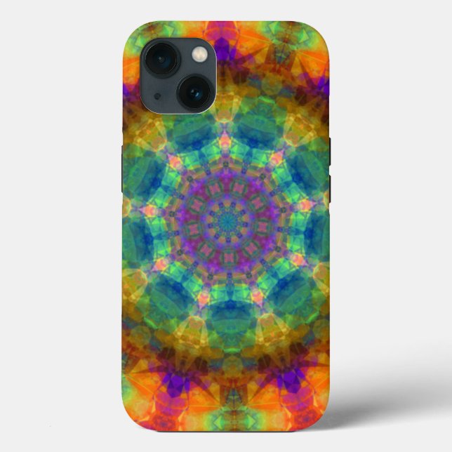 Spinning Kaleidoscope Rainbow Case-Mate iPhone Case (Back)