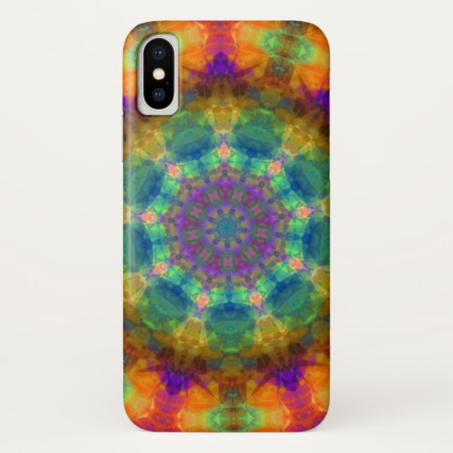 Spinning Kaleidoscope Rainbow Case-Mate iPhone Case (Back)