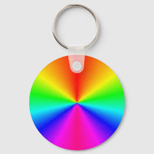 Spinning lights keychain