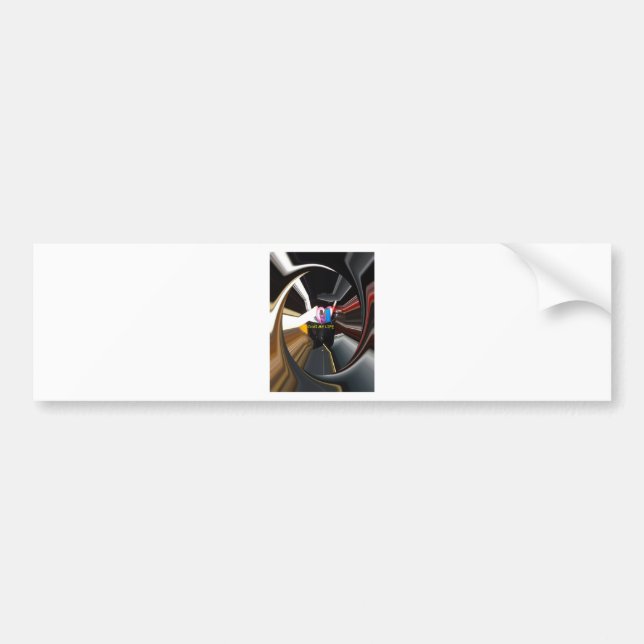 Spinning Office Essentials Modern Wall Decor      Bumper Sticker (Front)