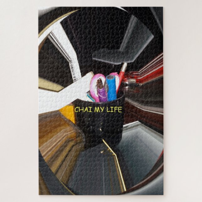 Spinning Office Essentials Modern Wall Decor      Jigsaw Puzzle (Vertical)