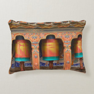 Spinning Prayer Wheels Accent Pillow