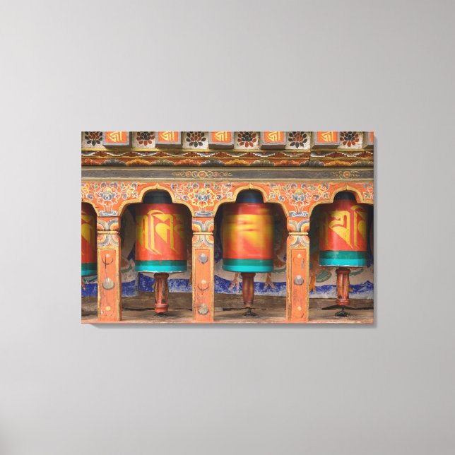 Spinning Prayer Wheels Canvas Print (Front)