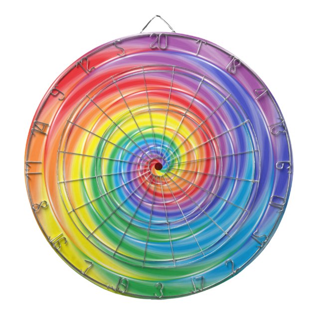 Spinning Rainbow Dartboard (Front)