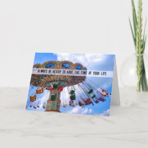 SPINNING SEATS Greeting Card