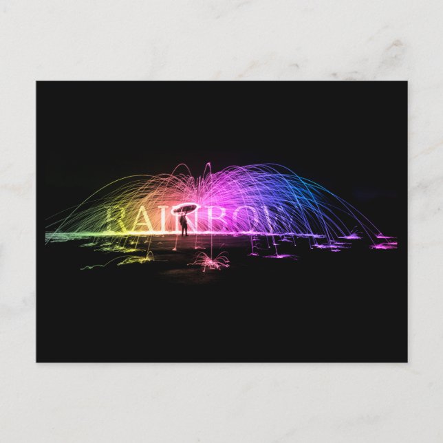 Spinning The Rainbow Postcard (Front)