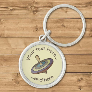 Spinning Top Keychain