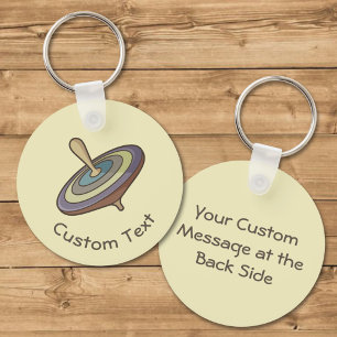 Spinning Top Keychain