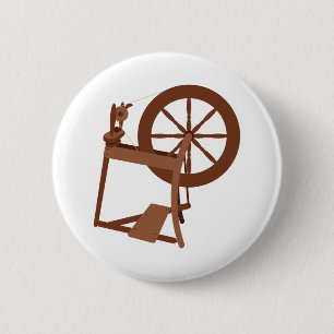 Spinning Wheel 2 Inch Round Button