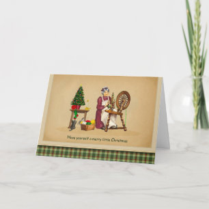 Spinning Wheel Christmas Card