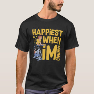 Spinning Wheel Workout Bike Fitness Exercise  6 T-Shirt