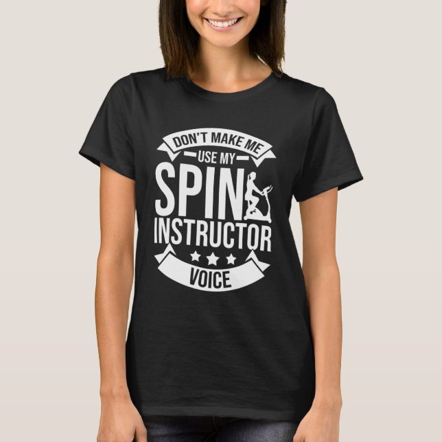 Spinning Wheel Workout Bike Fitness Exercise 9 T-Shirt (Front)