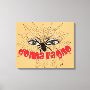 spinning woman pressure on knee canvas print