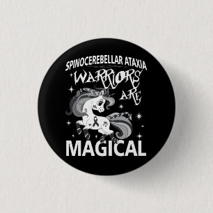 Spinocerebellar Ataxia Warrior Awareness Ribbon SC 1 Inch Round Button