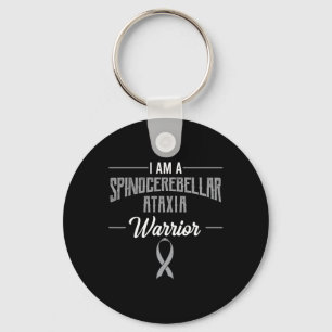 Spinocerebellar Ataxia Warrior Awareness Ribbon Sc Keychain