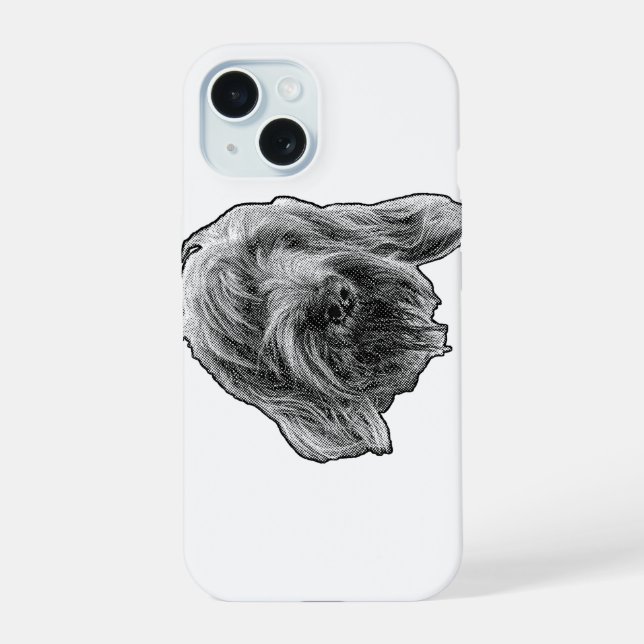Spinone Gentle Touch iPhone 15 Case (Back)