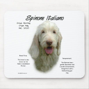 Spinone Italiano History Design Mouse Pad