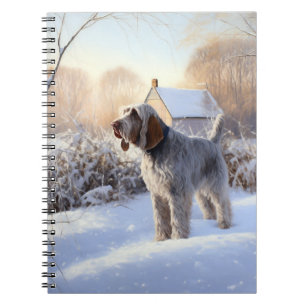 Spinone Italiano Let It Snow Christmas Notebook