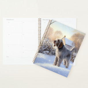 Spinone Italiano Let It Snow Christmas Planner