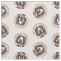 Spinone Italiano Painting Brown Roan Cute Dog Art
