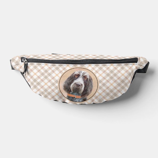 Spinone Italiano Painting Brown Roan Cute Dog Art Fanny Pack (Lay Down)